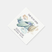 水彩飛行機パーティー（青） スタンダードカクテルナプキン (角)