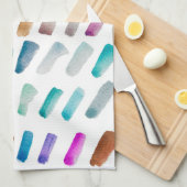 水彩食器洗い家庭生きたキッチンかわいい キッチンタオル (四つ折り)