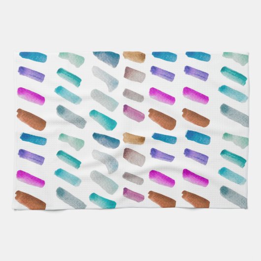 水彩食器洗い家庭生きたキッチンかわいい キッチンタオル (横)
