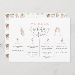 水彩飲料の誕生日の週末の日程