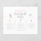 水彩飲料ピンクガーリーバチェロレッテ日程 (裏面)