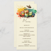 水彩飲料フィエスタメキシコパーティーカフェ メニュー (正面/裏面)