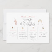 水彩飲料ブランチと泡立つバチェロレッテ (正面)