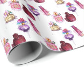 水彩香水ボトル ラッピングペーパー (ロールコーナー)