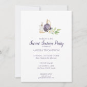 水彩香水ボトルSweet sixteen誕生日 招待状 (正面)