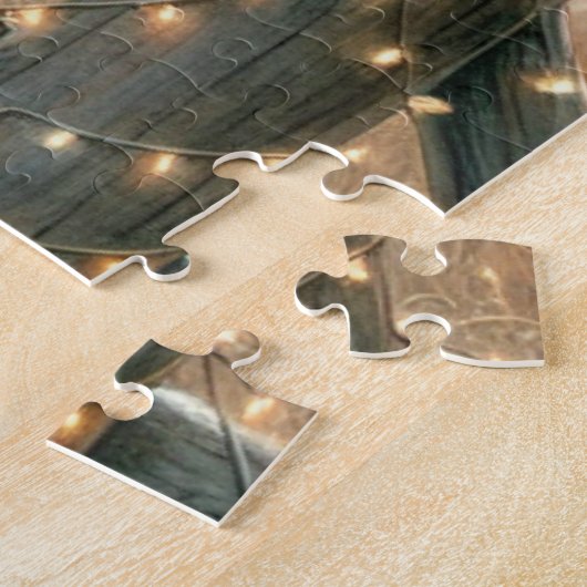 水彩馬とフェスティバルファームクリスマス ジグソーパズル (側面)