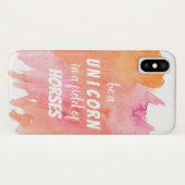 水彩馬のフィールドで一角獣になる Case-Mate iPhoneケース (裏面(横))