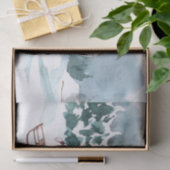 水彩馬の冬の雪と女の子 薄葉紙 (ギフト)