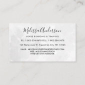 水彩馬ウマ科の馬パーソナライズされた馬競走 名刺 (裏面)