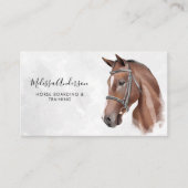 水彩馬ウマ科の馬パーソナライズされた馬競走 名刺 (正面)