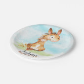 水彩馬ベビーシャワーファーム ペーパープレート (アングル)