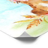 水彩馬ベビーシャワーファーム ポスター (角)