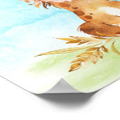 水彩馬ベビーシャワーファーム ポスター (角)