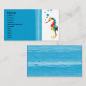 水彩馬モダンのバブ吹ル 名刺 (正面/裏面)