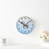 水彩馬壁時計 ラウンド壁時計 (ホーム)