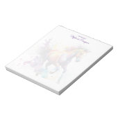 水彩馬好きカスタマイズ ノートパッド (回転)