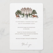 水彩馬術 |結婚のテーブル メニュー (正面)