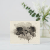 水彩馬飼育用ポストカード ポストカード (スタンド正面)