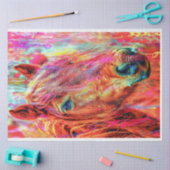 水彩馬鮮やかの色彩の鮮やかデコペ 薄葉紙 (クラフト)