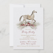 水彩馬 デルビーパーティーの招待状 招待状 (正面)