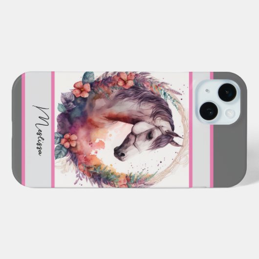 水彩馬 Case-Mate iPhoneケース (裏面 (横))
