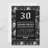 水彩骷髅庭園 丘の向こうに 招待状 (正面)