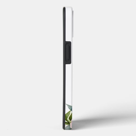 水彩高地の牛の花のパーソナライズ名 Case-Mate iPhoneケース (裏面 / 右)