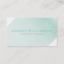 水彩高級頭が切れる企業のトレンディーミントモダンー