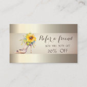 水彩高踵ひまわり紹介カード 紹介カード (正面)