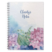 水彩魅力的フローラモチーフ手帳 ノートブック (正面)