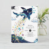 水彩魅惑ディープシーシャーク誕生日 招待状 (スタンド正面)