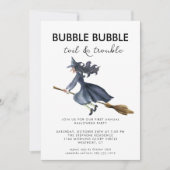 🌙水彩魔女の不気味なハローウィンパーティ 招待状 (正面)