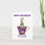水彩魔女の醸造ハッピーハローウィン カード (正面)
