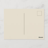 水彩魔女秋葉ハロウィンお洒落イン ポストカード (裏面)