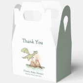 水彩魔法ドラゴンマウンテンボーイベビーシャワー フェイバーボックス (見開き)