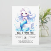 水彩魔法人魚生日 招待状 (スタンド正面)