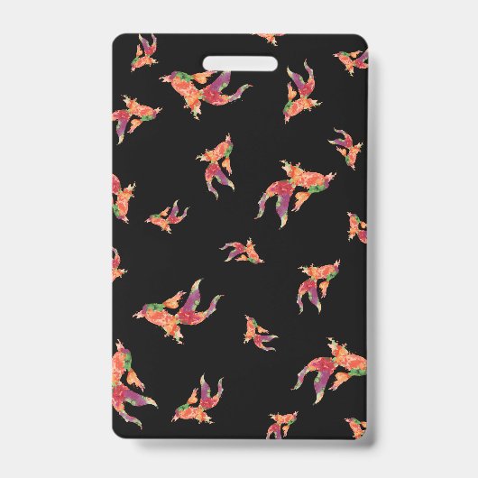 水彩魚の先生の許可証 バッジ (表面)