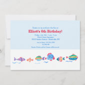 水彩魚招待状 招待状 (正面)