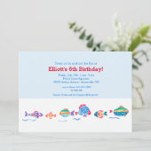 水彩魚招待状 招待状 (スタンド正面)