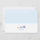 水彩魚招待状 招待状 (裏面)