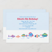 水彩魚招待状 招待状 (正面/裏面)