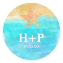 水彩魚結婚のイニシャル