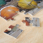 水彩魚釣りブイ ジグソーパズル (側面)