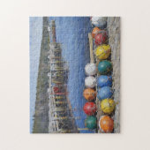 水彩魚釣りブイ ジグソーパズル (縦)