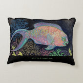 水彩魚 アクセントクッション (裏面)