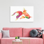 水彩魚 キャンバスプリント (インサイチュ (リビング))