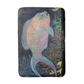 水彩魚 バスマット (正面縦)