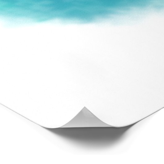 水彩魚 ポスター (角)