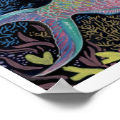 水彩魚 ポスター (角)