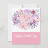 水彩鮮やかな花束オーダーメイド シーズンカード (正面)